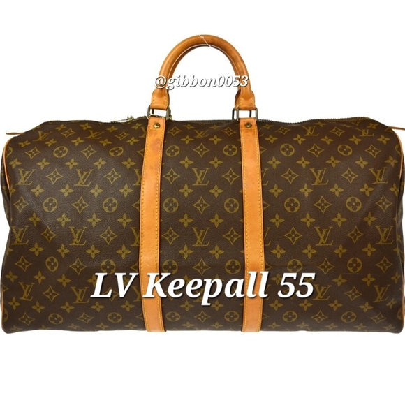 Louis Vuitton Keepall 55 Brown Monogram Duffel Bag - Picture 1 of 13